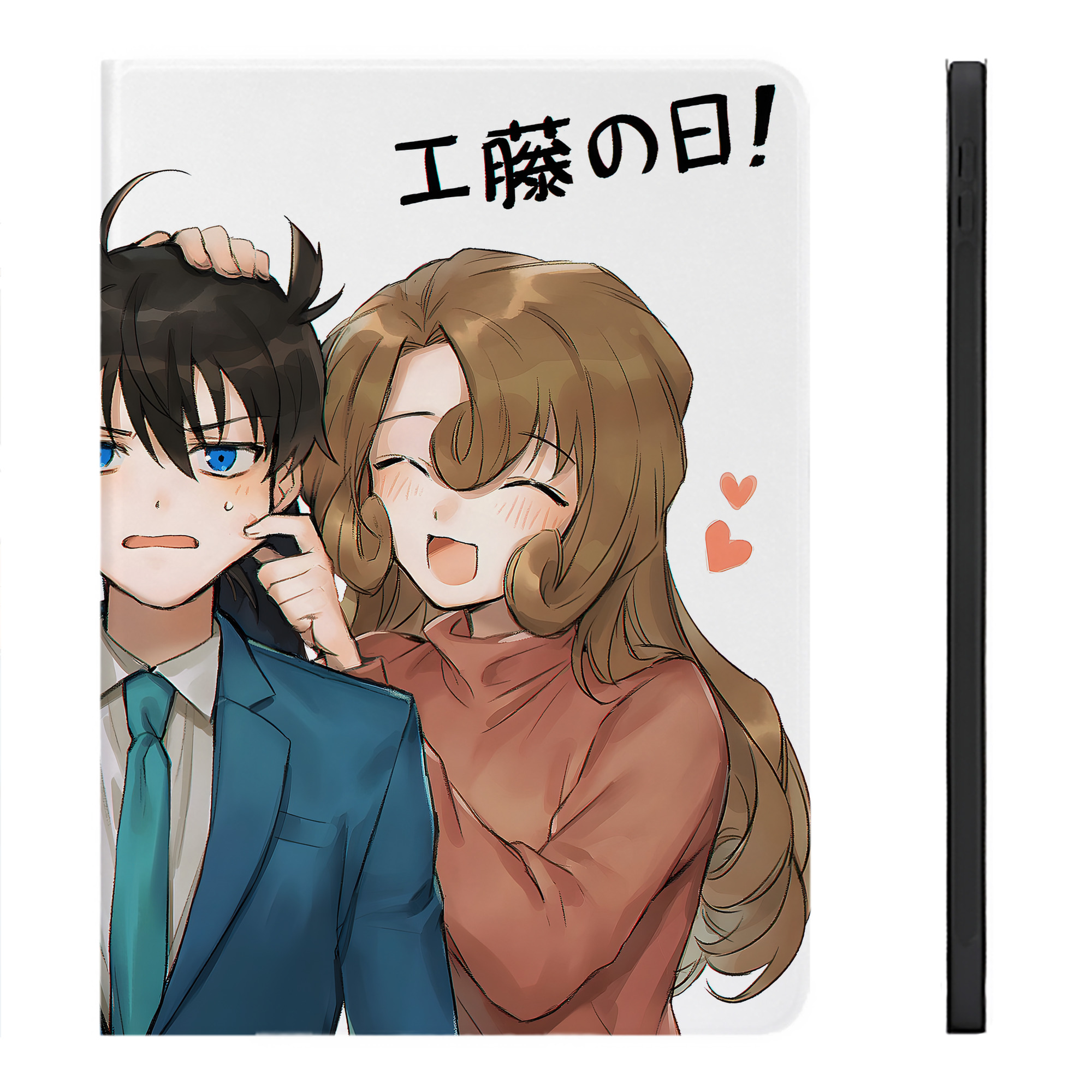 （画像用） 名探偵コナン Detective Conan IPadケース ペンホルダー付き ブックスタイルデザイン